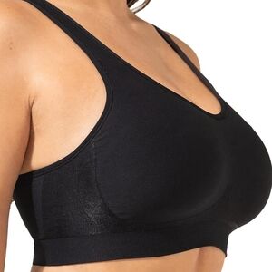 Truekind Daily Comfort Wirefree Shaper Bra, Black, NWT